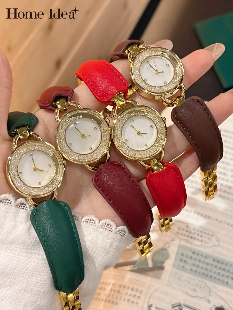 Leatherwork Ideas - Elegant Ladies Genuine Leather Strap Shiny