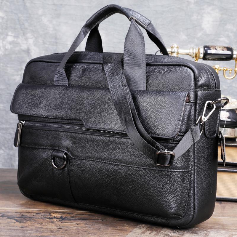 Large Men's Genuine Leather Ha - Leather Work Bag Men review and price
