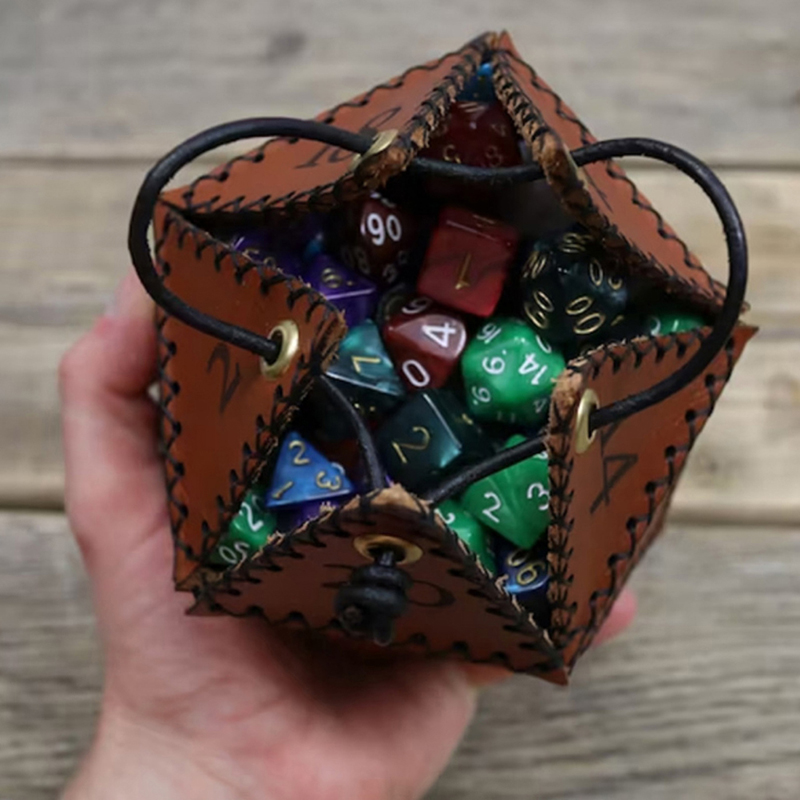 Drawstring Dice Bags for Daily - Leatherwork Ideas review and price