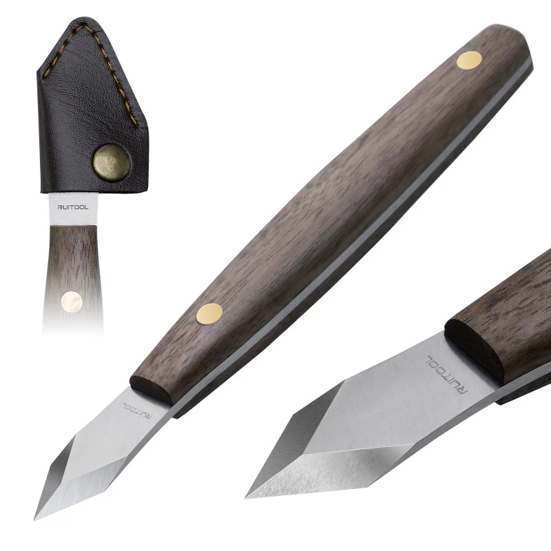 Handmade carving knife, thin e - Leatherwork Knife Sheath review and price