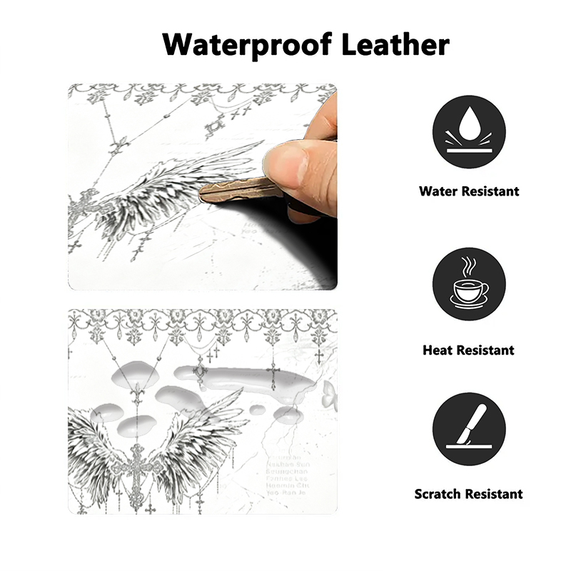 Leather Mousepad Black White A - Leatherwork Desk review and price
