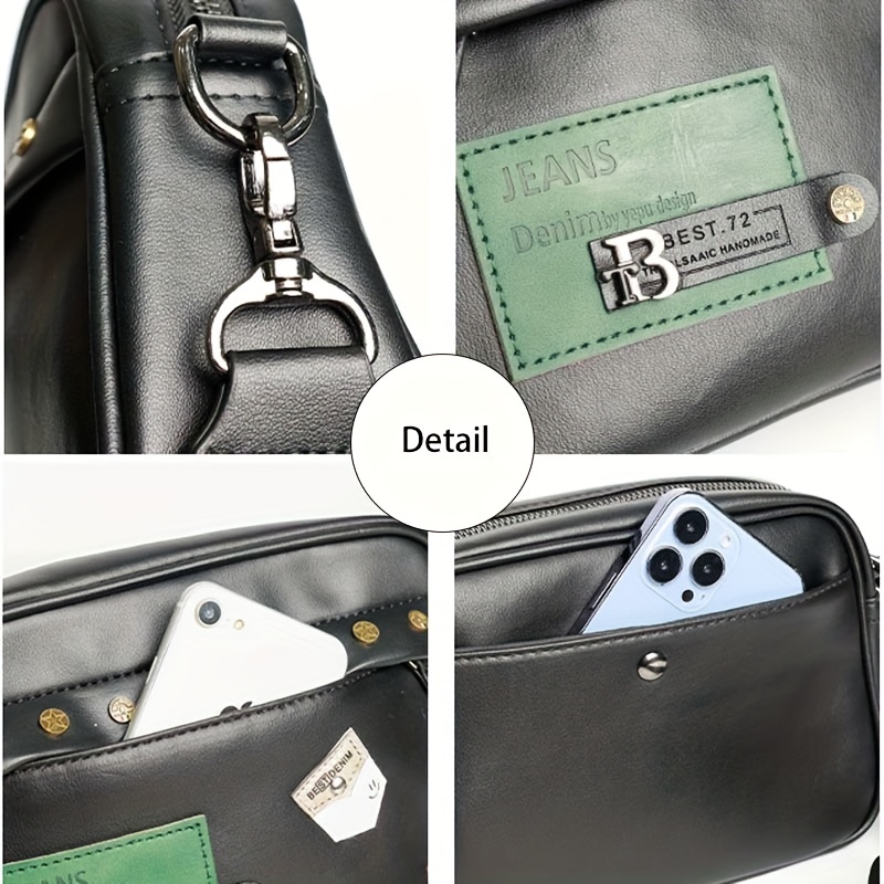 Street Trendy Shoulder Bag for - Leather Work Bag Men review and price
