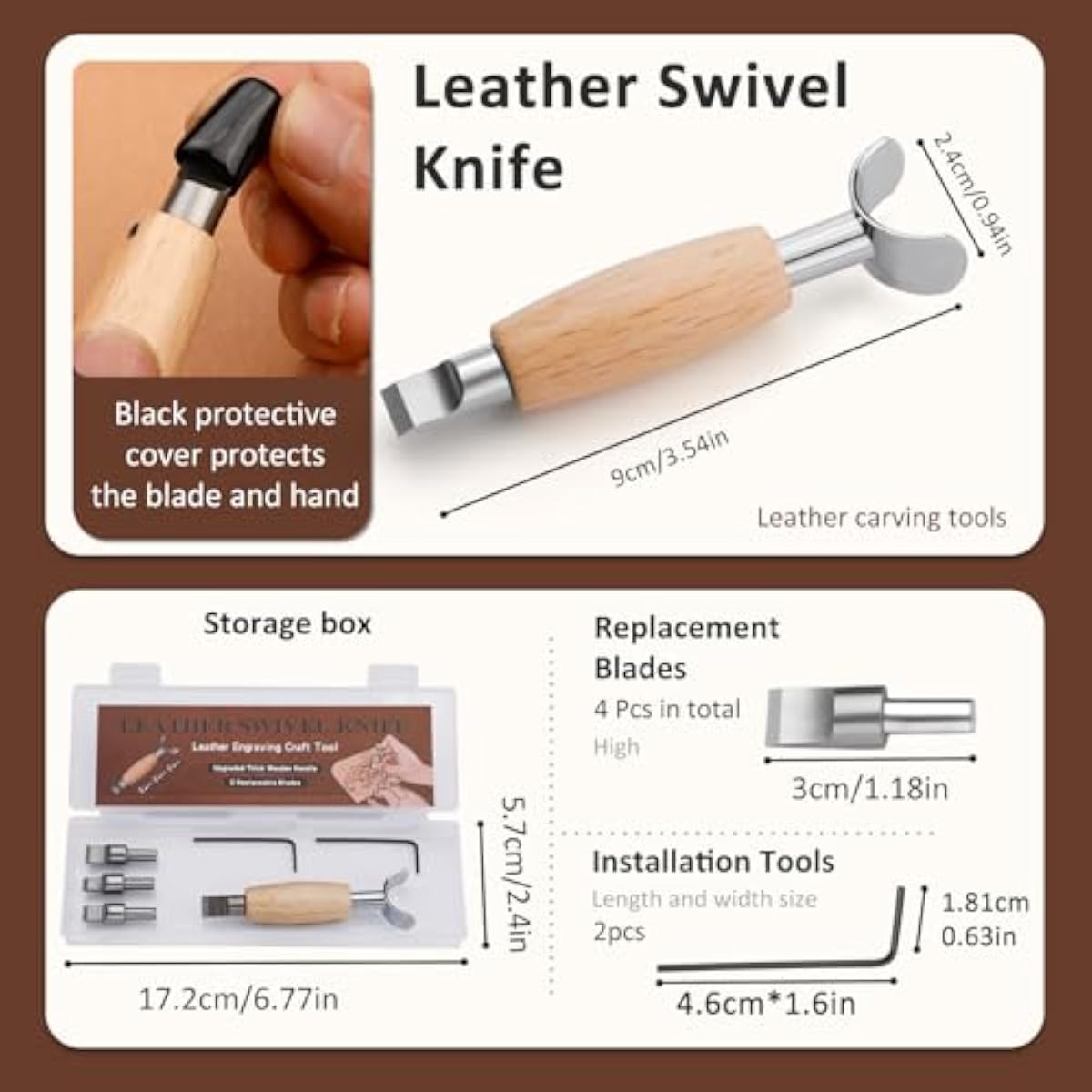 Leather Swivel Knife, Leather  - Swivel Knife Tool review and price